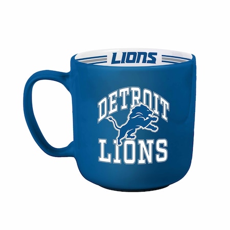Logo Brands Detroit Lions 15oz Stripe Mug 611-C15SM